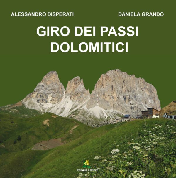 Copertina libro "Giro dei passi dolomitici"